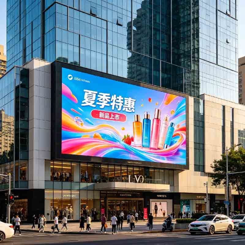 P5 Outdoor LED display screen, shopping mall activity screen, outdoor high protection, high brightness, high durability large screen