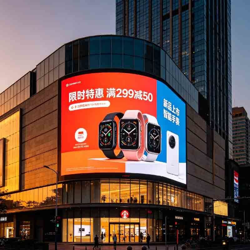 P5 Outdoor LED display screen, shopping mall activity screen, outdoor high protection, high brightness, high durability large screen