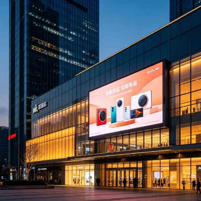 P6 Outdoor LED display screen, shopping mall activity screen, outdoor high protection, high brightness, high durability large screen