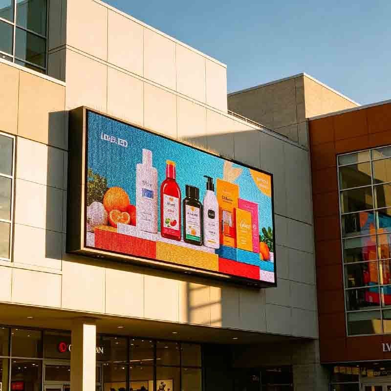 P6 Outdoor LED display screen, shopping mall activity screen, outdoor high protection, high brightness, high durability large screen