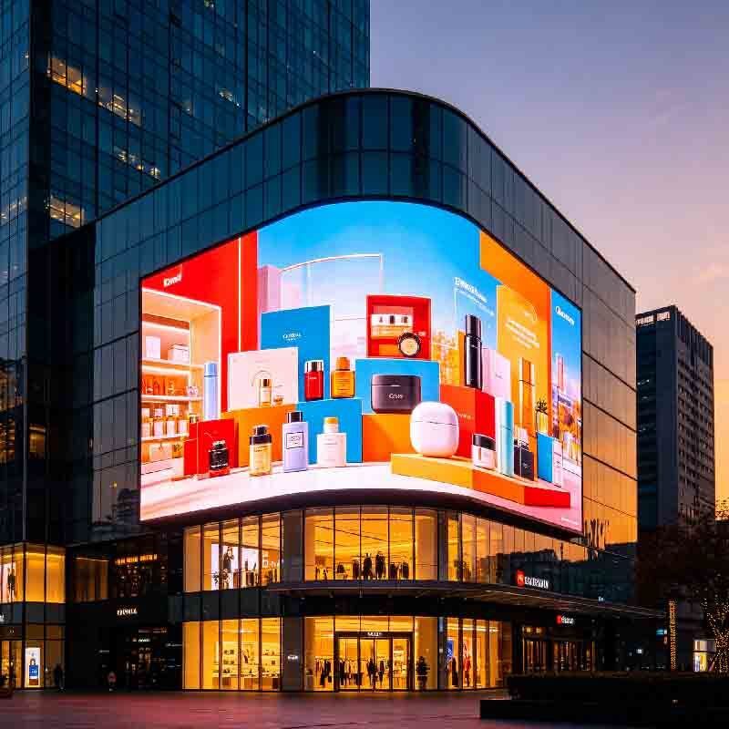 P6 Outdoor LED display screen, shopping mall activity screen, outdoor high protection, high brightness, high durability large screen