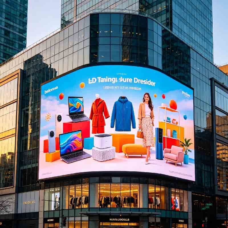 P6 Outdoor LED display screen, shopping mall activity screen, outdoor high protection, high brightness, high durability large screen