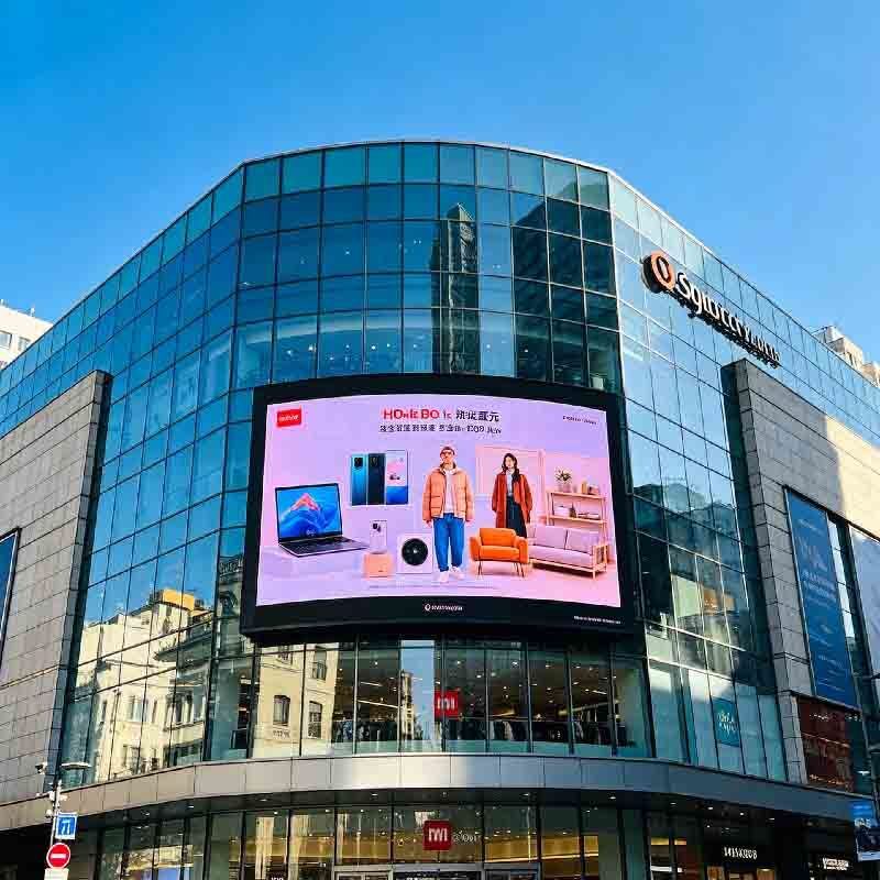 P8 Outdoor LED display screen, shopping mall activity screen, outdoor high protection, high brightness, high durability large screen