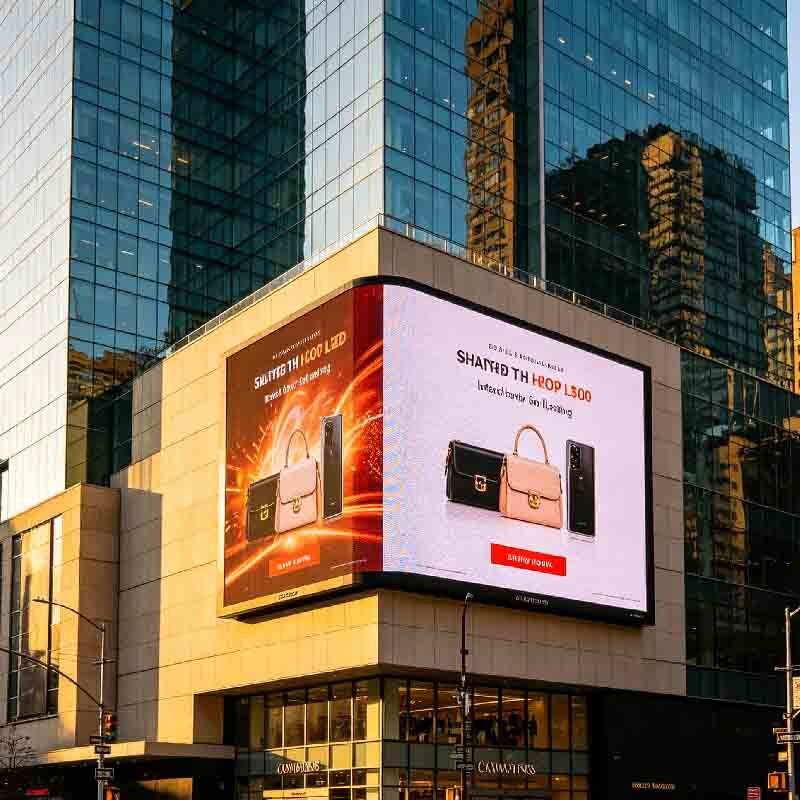 P8 Outdoor LED display screen, shopping mall activity screen, outdoor high protection, high brightness, high durability large screen