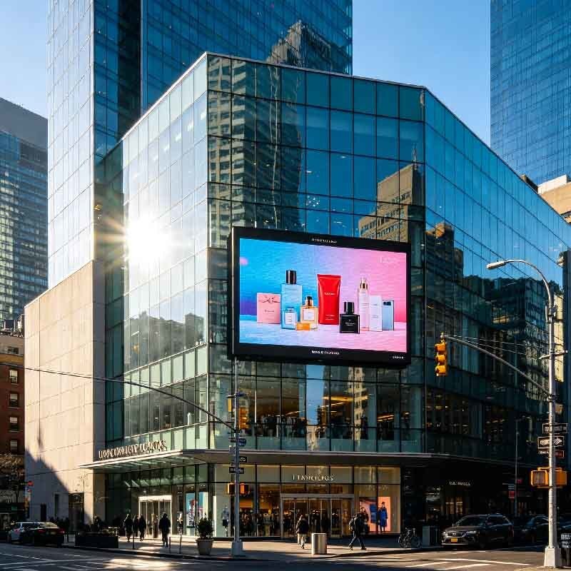 P8 Outdoor LED display screen, shopping mall activity screen, outdoor high protection, high brightness, high durability large screen