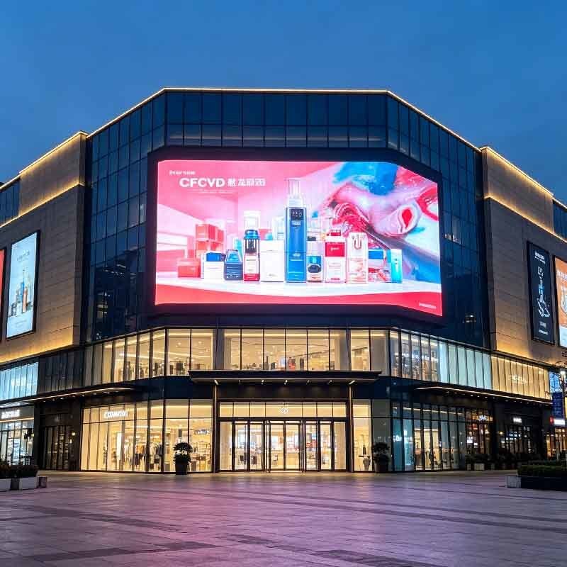 P10 Outdoor LED display screen, shopping mall activity screen, outdoor high protection, high brightness, high durability large screen