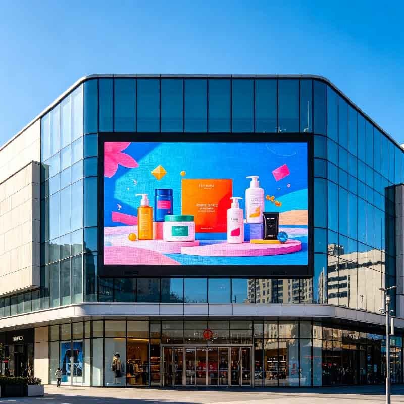 P10 Outdoor LED display screen, shopping mall activity screen, outdoor high protection, high brightness, high durability large screen