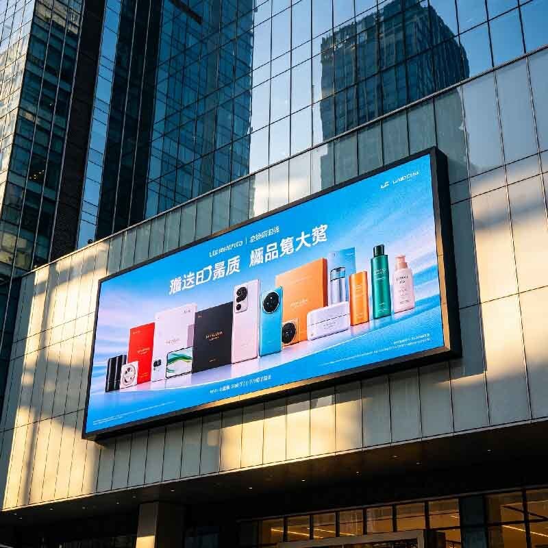 P10 Outdoor LED display screen, shopping mall activity screen, outdoor high protection, high brightness, high durability large screen