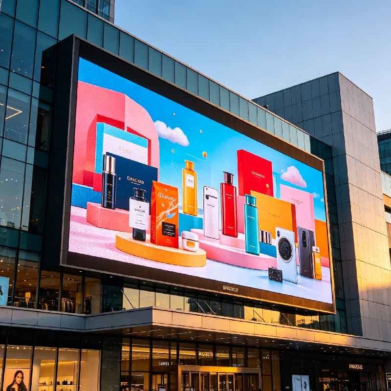 P10 Outdoor LED display screen, shopping mall activity screen, outdoor high protection, high brightness, high durability large screen