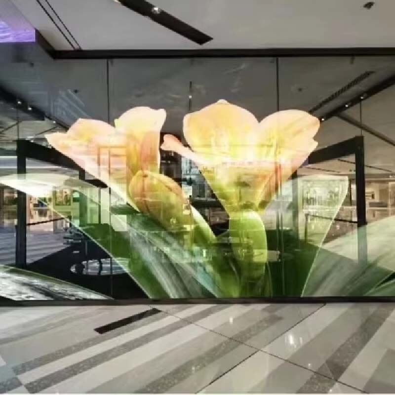 Indoor transparent screen, P2.6-5.2 transparent display screen, window display screen