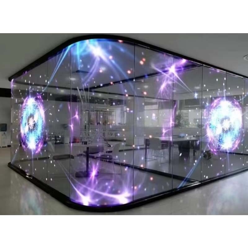 Indoor transparent screen, P3.9-7.8 transparent display screen, window display screen