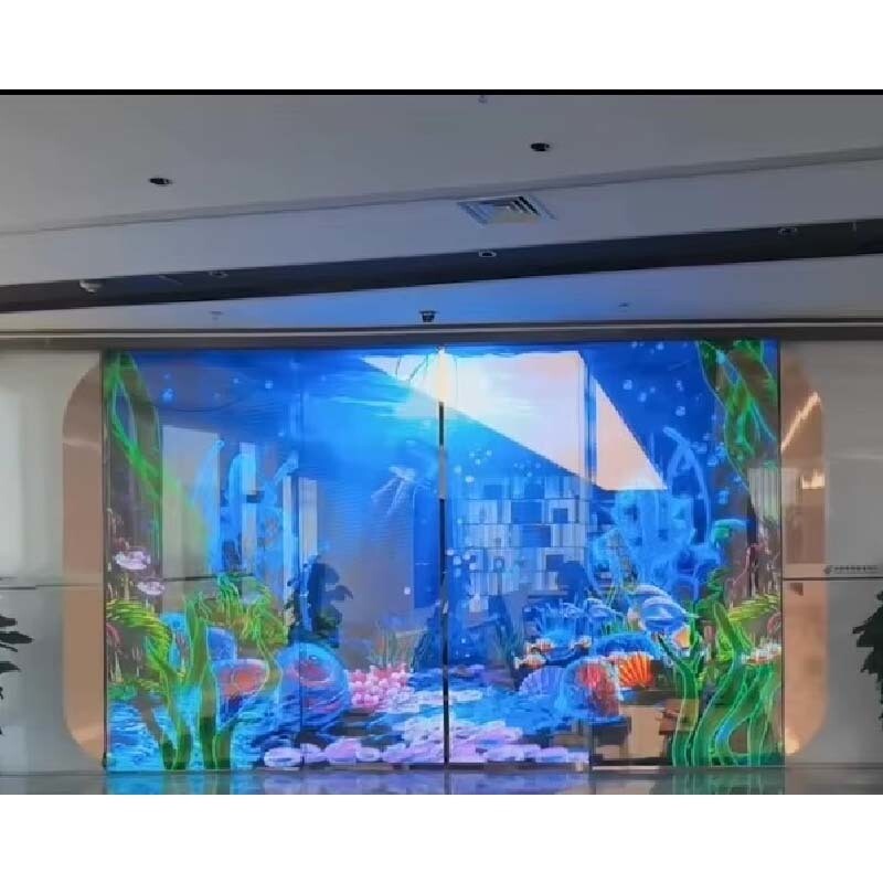 Indoor transparent screen, P2.6-5.2 transparent display screen, window display screen