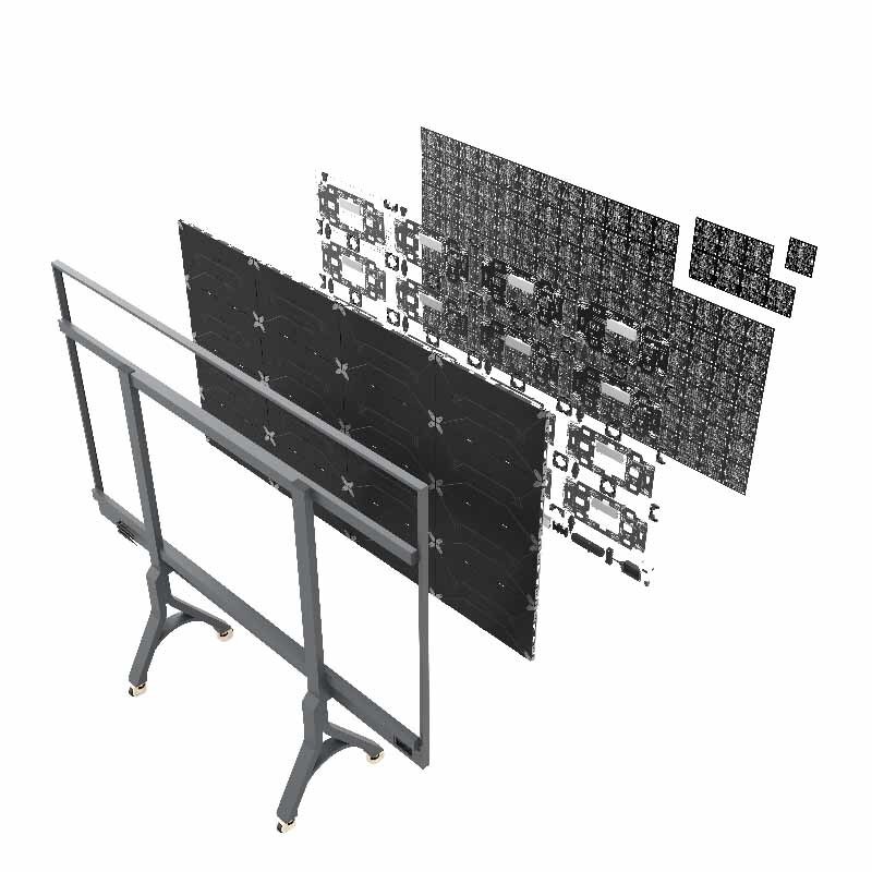 COB packaging all-in-one machine LED display screen 2K high-definition 135 inch giant screen with built-in computer system conference room touch screen