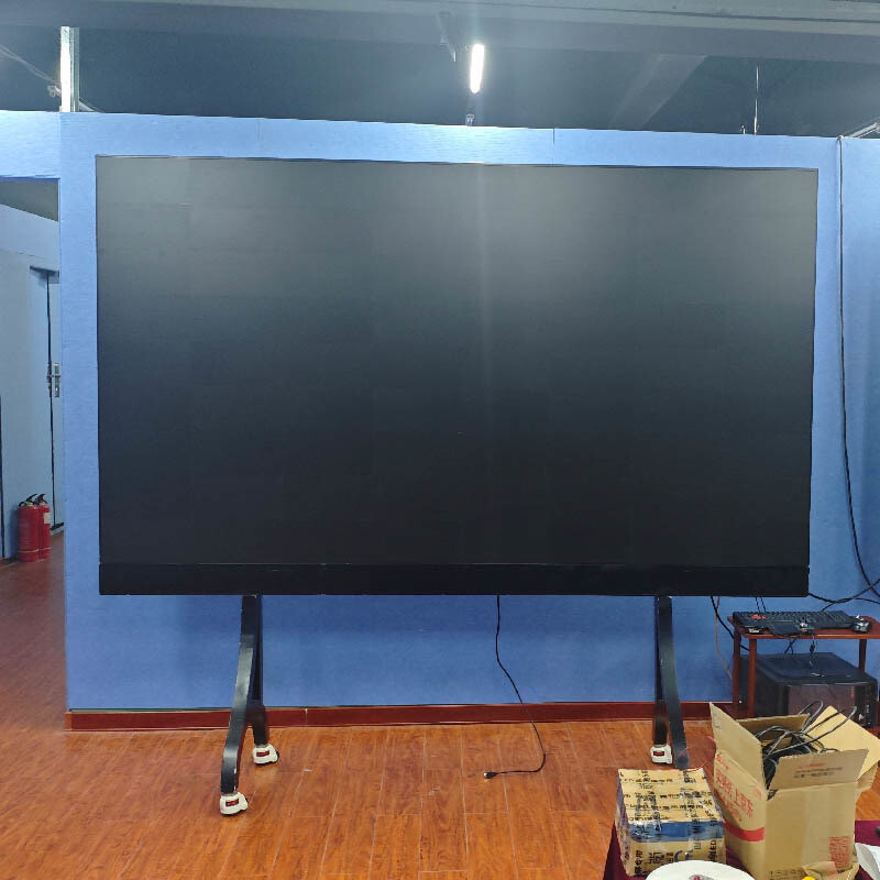COB packaging all-in-one machine LED display screen 2K high-definition 163 inch giant screen with built-in computer system conference room touch screen