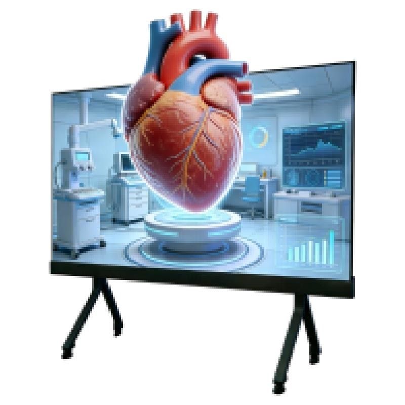 Polarized 3D display 104 inch LED all-in-one machine, stereoscopic imaging, high contrast, high definition, anti blue light