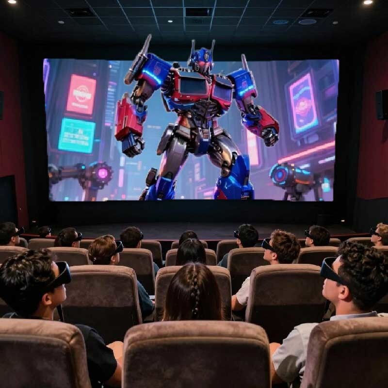 Passive optical 3D display LED screen, P1.5 pitch high-definition eye protection, high refresh rate, high-definition stereoscopic display,Left-right format/Top-bottom format,3D/2D switching