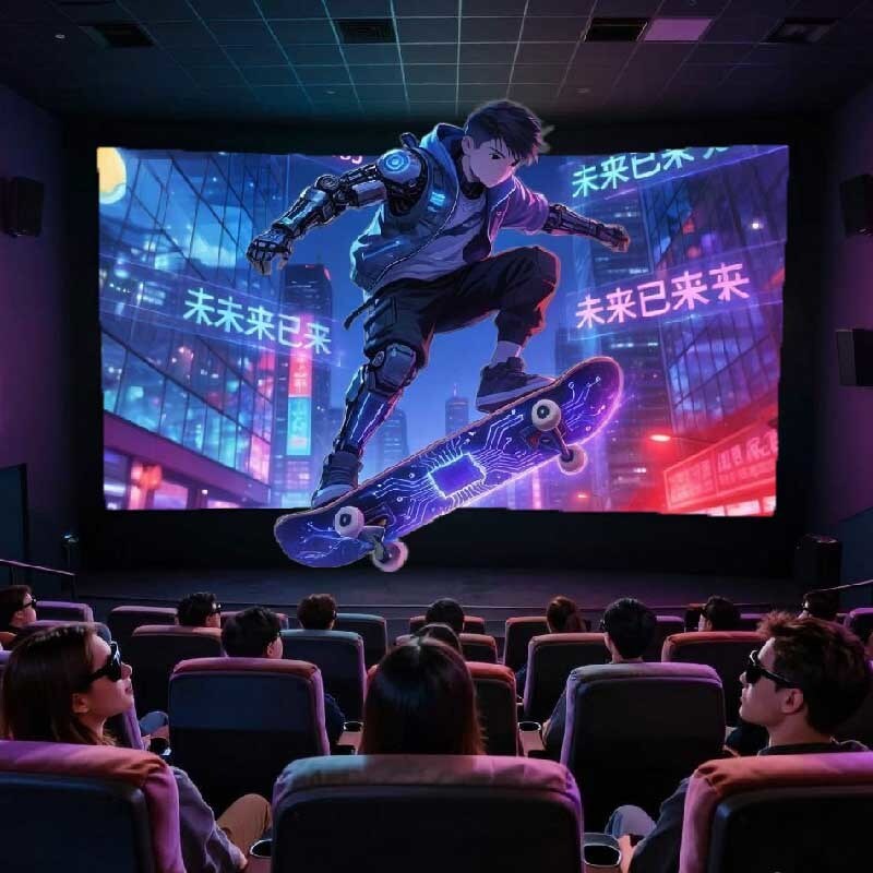 Passive optical 3D display LED screen, P1.8 pitch high-definition eye protection, high refresh rate, high-definition stereoscopic display,Left-right format/Top-bottom format,3D/2D switching