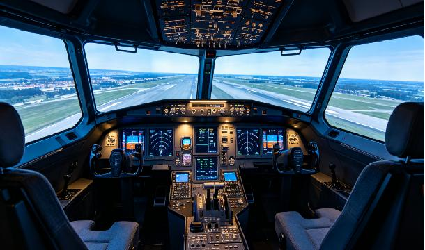 High Brightness Aerospace 3D Display | 2D 3D One-Click Switch For Flight Simulation