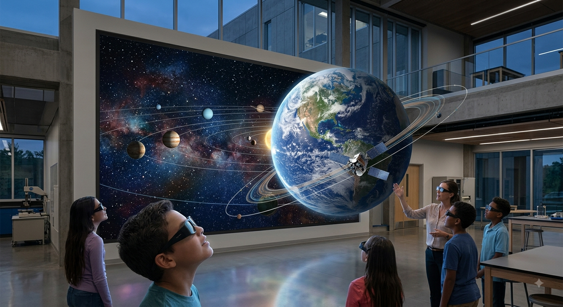 High Definition Teaching 3D Display | Wide Color Gamut For Scientific Research Demonstration