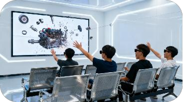 High Definition Teaching 3D Display | Wide Color Gamut For Scientific Research Demonstration