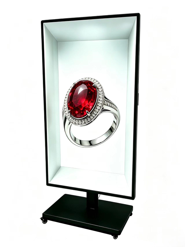 Glasses-free 3D spatial screen, used for displaying products