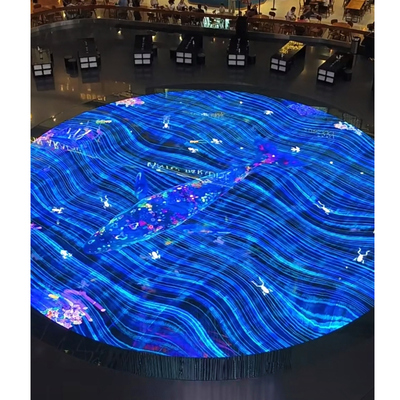 Indoor LED Floor Display Immersive LED Round Dance Interactive Video ...